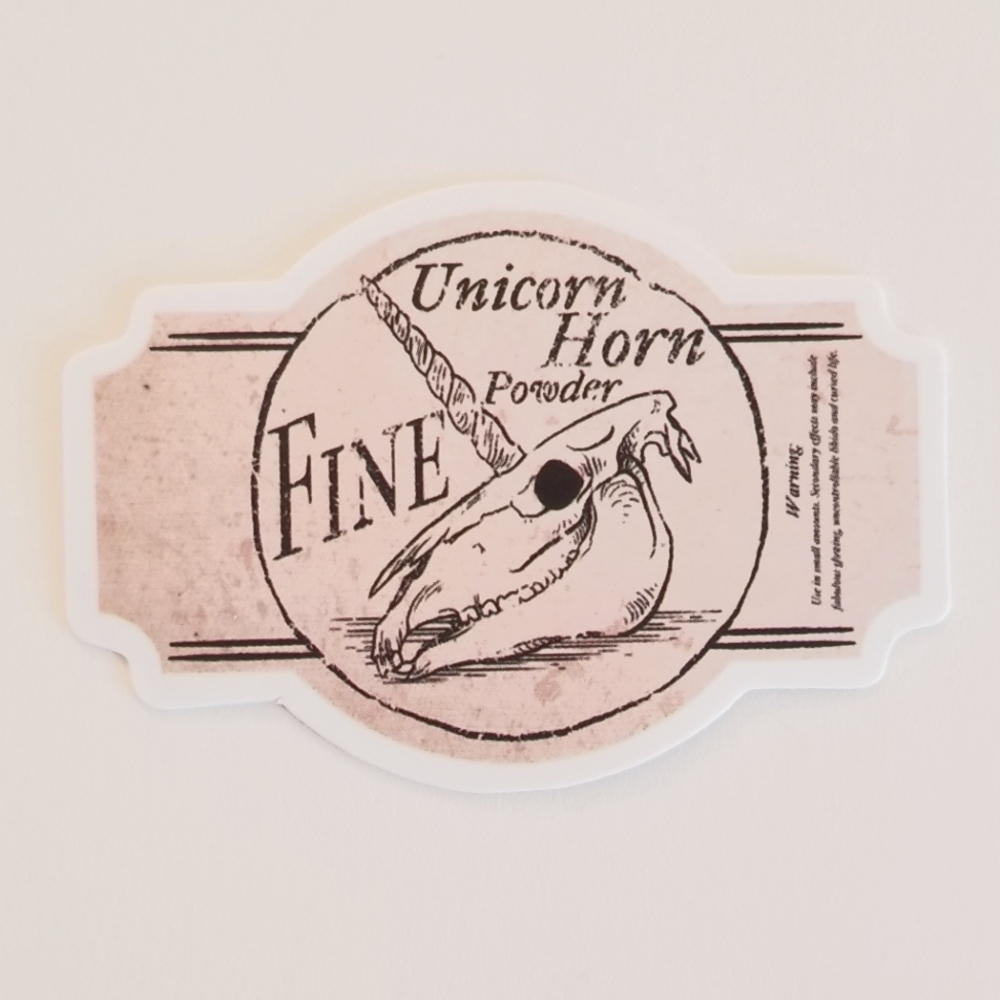 10/$10 Unicorn Horn Powder Sticker
